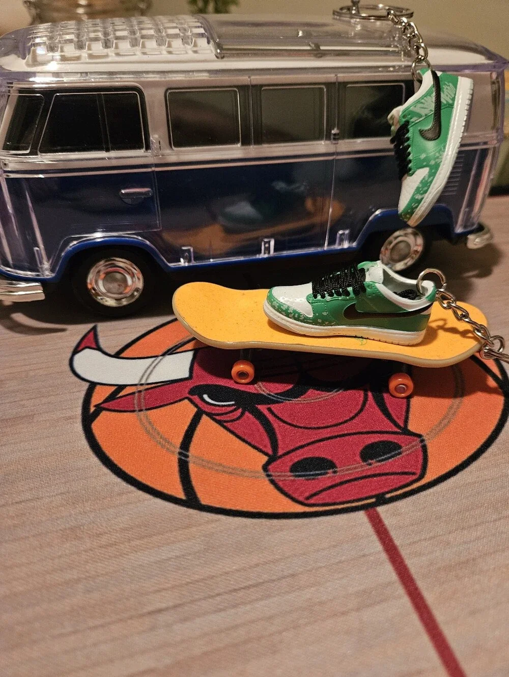 Pair of Mini sneaker keychain.